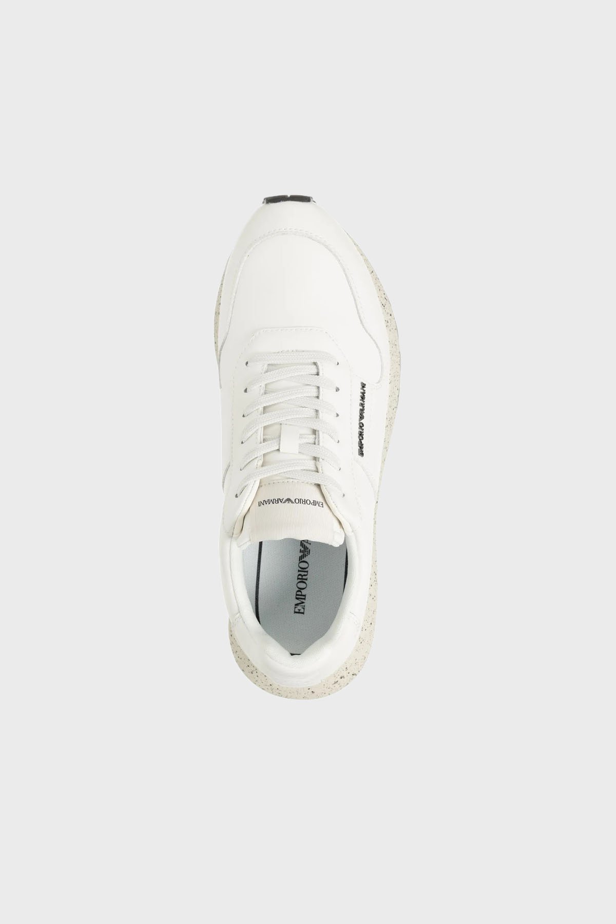 スニーカー EMPORIO ARMANI Men Sneakers X4X639 XD382 894 WHITE Emporio Armani Men's White Leather Sneakers