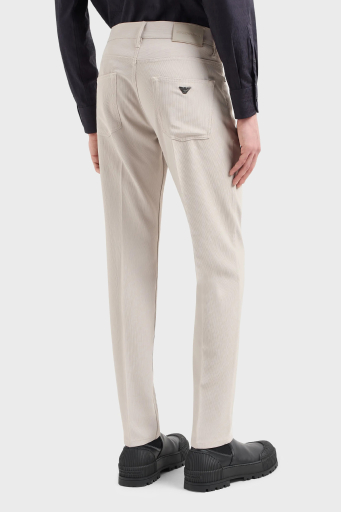 Emporio Armani J05 Streç Pamuklu Normal Bel Regular Fit Jeans Erkek Kot Pantolon 3D1J05 1NPQZ 06G2 BEJ - 9
