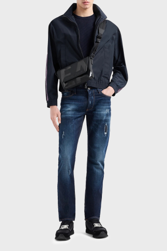 Emporio Armani J06 Düşük Bel Slim Fit Dar Paça Jeans Erkek Kot Pantolon 3D1J06 1D14Z 0942 LACİVERT - 9