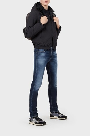 Emporio Armani - Emporio Armani Slim Fit Cepli Pamuklu J06 Jeans Erkek Kot Pantolon 6K1J06 1DH6Z 0941 LACİVERT