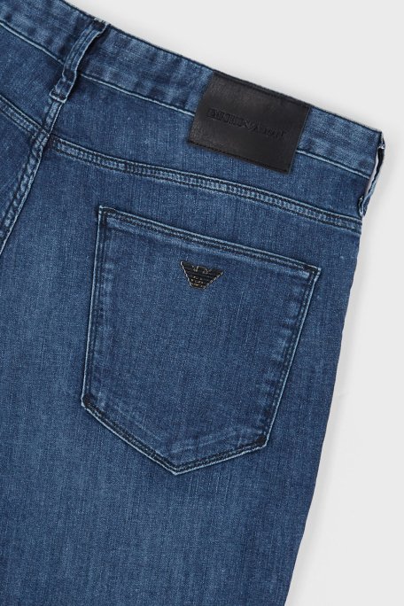 Emporio Armani Slim Fit Cepli Pamuklu J06 Jeans Erkek Kot Pantolon 8N1J06 1D85Z 0942 LACİVERT - 5