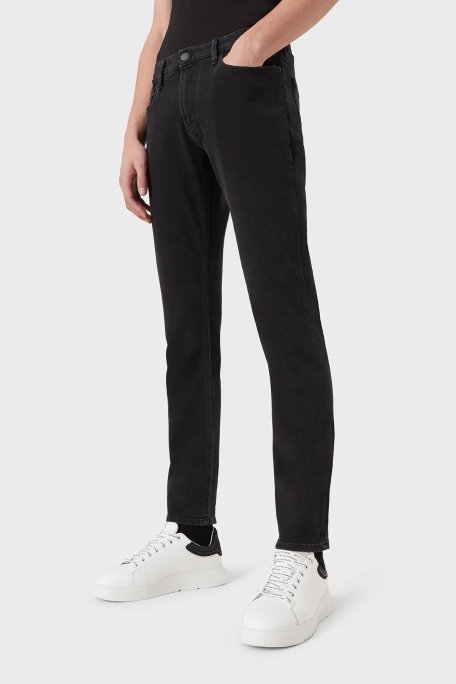 Emporio Armani Slim Fit Cepli Pamuklu J06 Jeans Erkek Kot Pantolon 8N1J06 1G0IZ 0006 SİYAH - 2