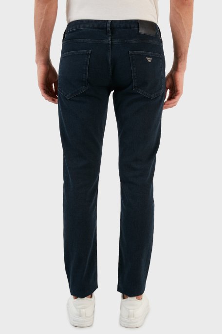 Emporio Armani Slim Fit Cepli Pamuklu J06 Jeans Erkek Kot Pantolon 8N1J06 1G0IZ 0942 LACİVERT - 5