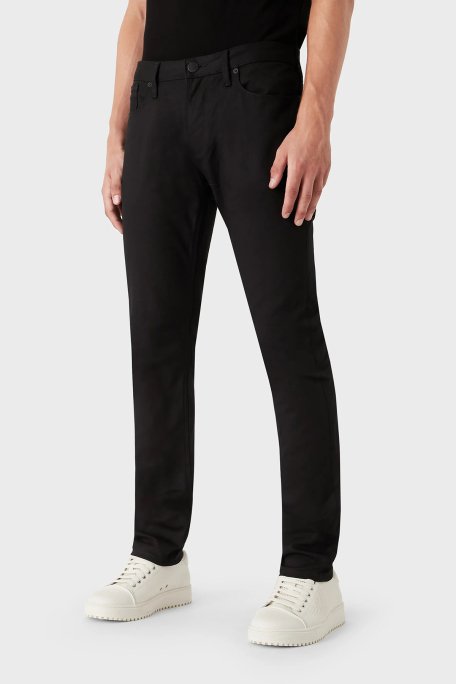 Emporio Armani Slim Fit Cepli Pamuklu J06 Jeans Erkek Kot Pantolon 8N1J06 1NJ9Z 0999 SİYAH - 1