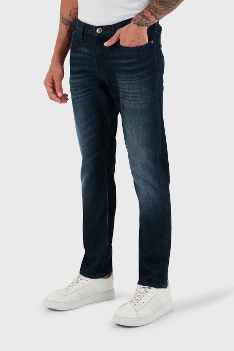 Emporio Armani J06 Slim Fit Düşük Bel Jeans Erkek Kot Pantolon 8N1J06 1D16Z 0942 LACİVERT - 1