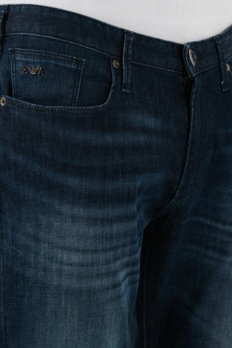 Emporio Armani J06 Slim Fit Düşük Bel Jeans Erkek Kot Pantolon 8N1J06 1D16Z 0942 LACİVERT - 6