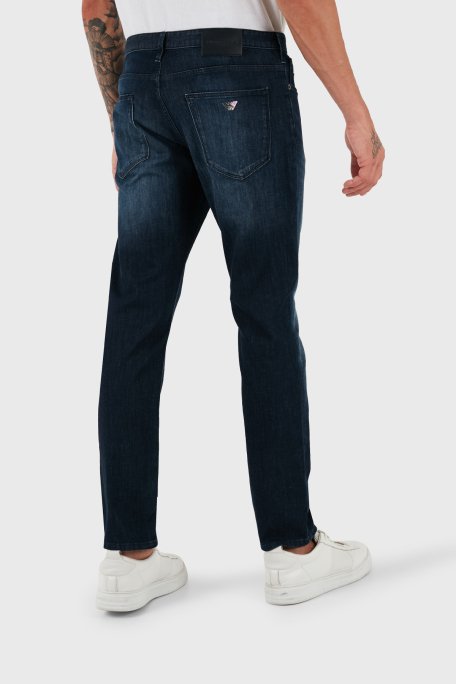 Emporio Armani J06 Slim Fit Düşük Bel Jeans Erkek Kot Pantolon 8N1J06 1D16Z 0942 LACİVERT - 7