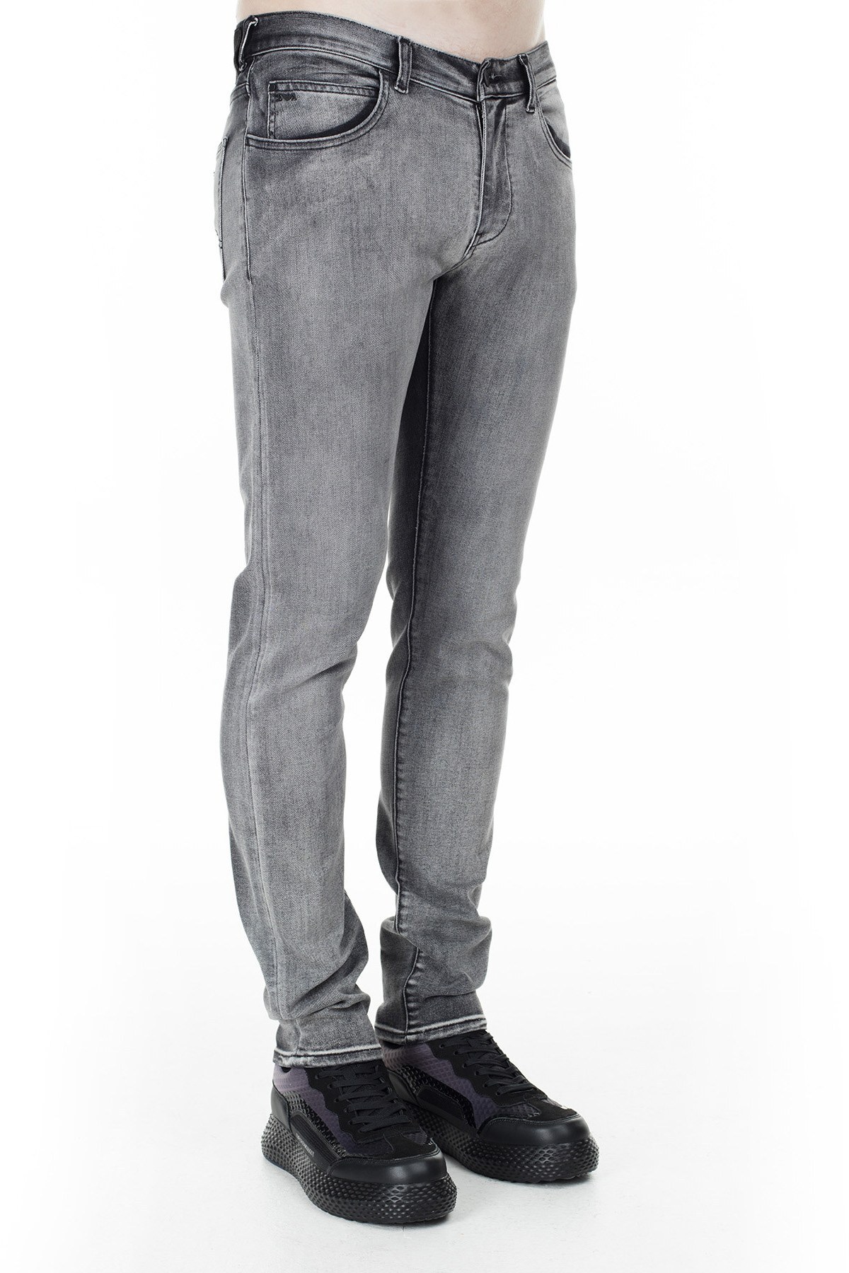 Emporio Armani J10 Jeans Erkek Kot Pantolon 6G1J10 1D6MZ 0644 GRİ