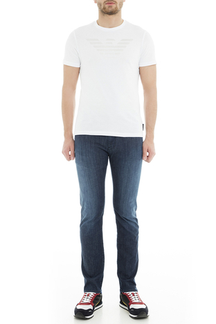 Emporio Armani - Emporio Armani J45 Jeans Erkek Kot Pantolon 3G1J45 1D5PZ 0942 LACİVERT