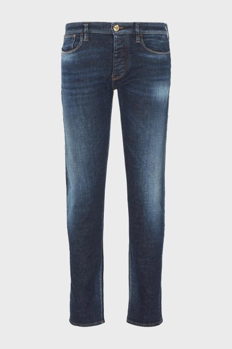 Emporio Armani J75 Düşük Bel Slim Fit Streç Jeans Erkek Kot Pantolon 6R1J75 1D24Z 0942 LACİVERT - 5