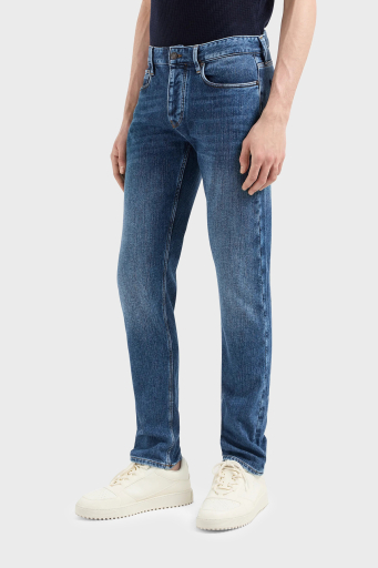 Emporio Armani J75 Slim Fit Düşük Bel Jeans Erkek Kot Pantolon 3D1J75 1D01Z 0942 LACİVERT - 2