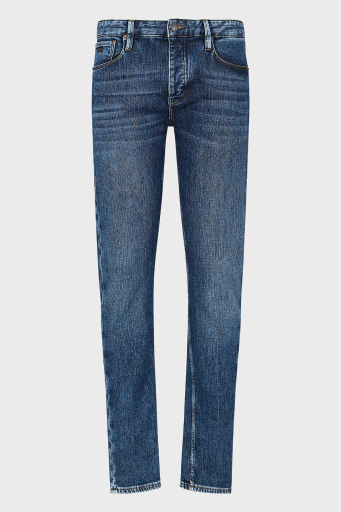 Emporio Armani J75 Slim Fit Düşük Bel Jeans Erkek Kot Pantolon 3D1J75 1D01Z 0942 LACİVERT - 5