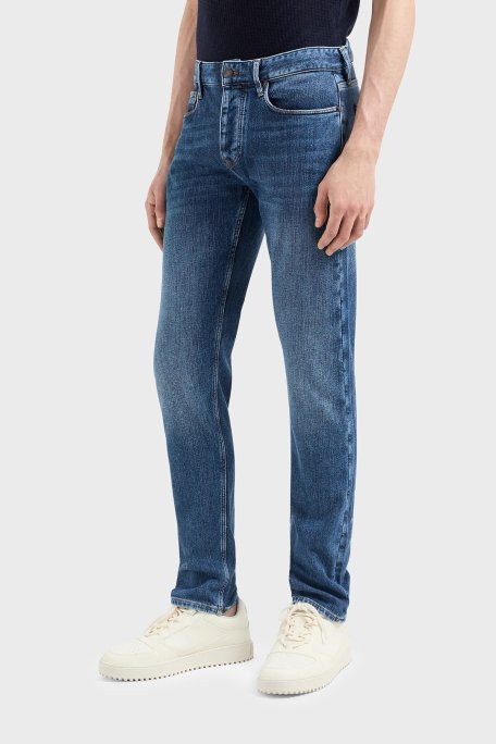 Emporio Armani J75 Slim Fit Düşük Bel Jeans Erkek Kot Pantolon 3D1J75 1D01Z 0942 LACİVERT - 2