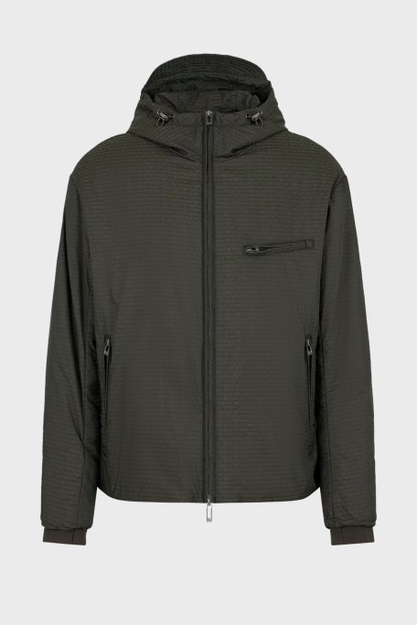 Emporio Armani Jakarlı Dolgulu Regular Fit Kapüşonlu Erkek Mont 6D1B64 1NNXZ 05A6 HAKİ - 5