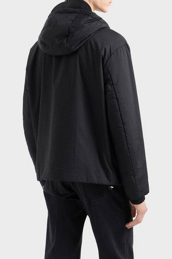 Emporio Armani Jakarlı Dolgulu Regular Fit Kapüşonlu Erkek Mont 6D1B64 1NNXZ 0999 SİYAH - 7