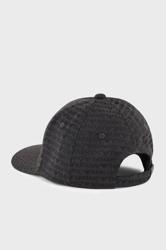 Emporio Armani Jakarlı Logo Baskılı Erkek Şapka EM001321 AF14034 U8168 SİYAH - 3