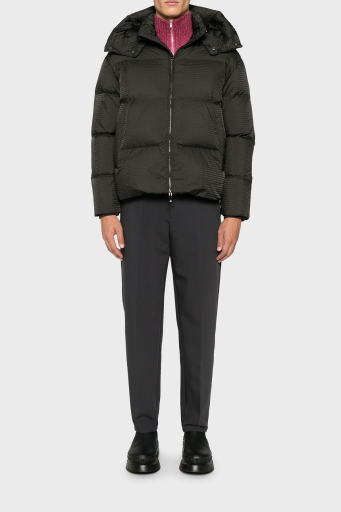 Emporio Armani Jakarlı Regular Fit Kuş Tüyü Dolgulu Çıkarılabilir Kapüşonlu Şişme Erkek Mont 6D1BC3 1NNXZ 05A6 HAKİ - 7