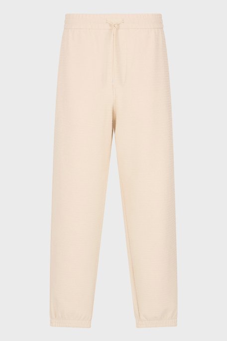 Emporio Armani Jakarlı Streç Pamuklu Regular Fit Yüksek Bel Lastikli Paça Jogger Erkek Pantolon EM001106 AF13700 U1088 EKRU - 5