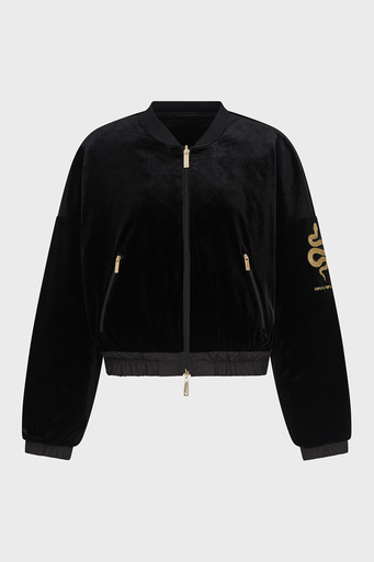 Emporio Armani Kapitoneli Çift Taraflı Kolej Yaka Bomber Bayan Ceket EW001164 AF13341 UC001 SİYAH - 5
