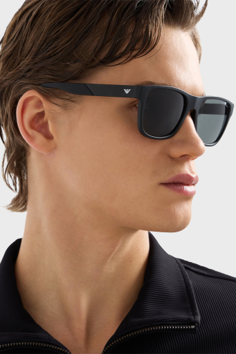 Emporio Armani Kare Güneş Erkek Gözlük 0EA4243 5001T3 56 Mat Siyah-Koyu Gri - 2
