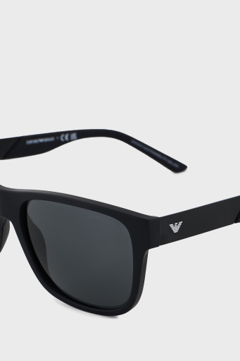 Emporio Armani Kare Güneş Erkek Gözlük 0EA4243 5001T3 56 Mat Siyah-Koyu Gri - 5