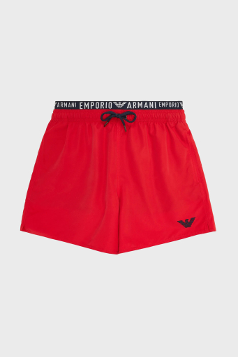 Emporio Armani Logo Bantlı Cepli Erkek Mayo Short 211740 4R432 00774 KIRMIZI - 3