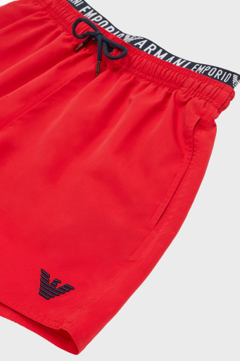 Emporio Armani Logo Bantlı Cepli Erkek Mayo Short 211740 4R432 00774 KIRMIZI - 8