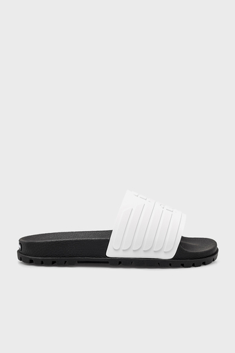 Emporio Armani Logo Baskılı Erkek Terlik X4P110 XM855 D611 SİYAH - 1