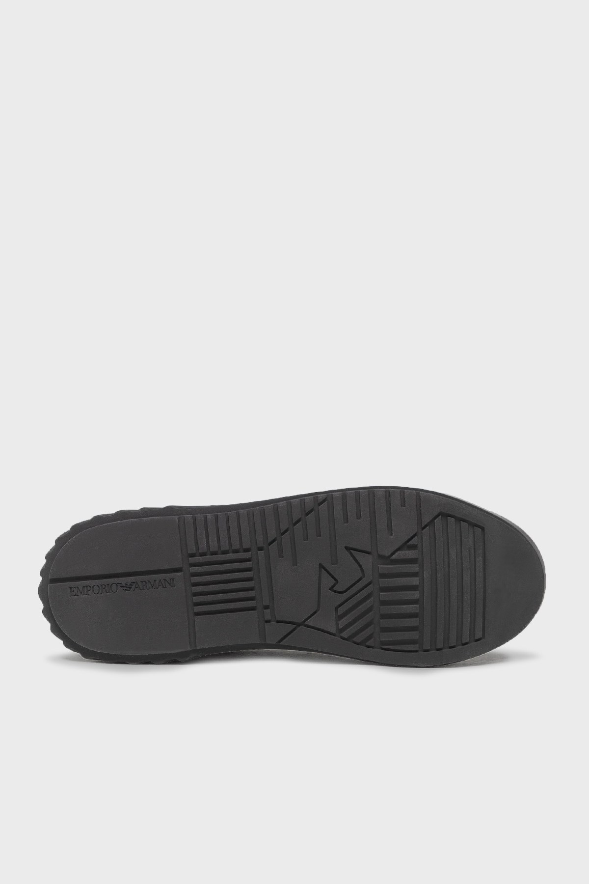 Emporio Armani Logolu % 100 Deri Sneaker Erkek Ayakkabı X4X558 XN012 00002 SİYAH