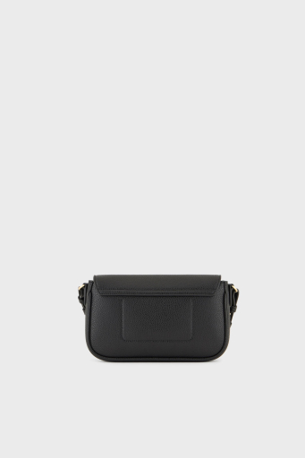 Emporio Armani Logolu Ayarlabilir Askılı Bayan Çanta EW000538 AF12103 MC032 SİYAH-GÜMÜŞ - 3