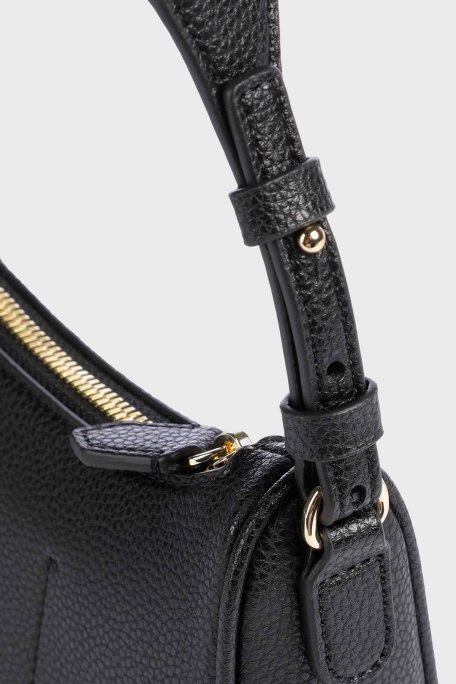 Emporio Armani Logolu Ayarlanabilir Askılı Bayan Çanta EW000539 AF12103 MC032 SİYAH-GÜMÜŞ - 5