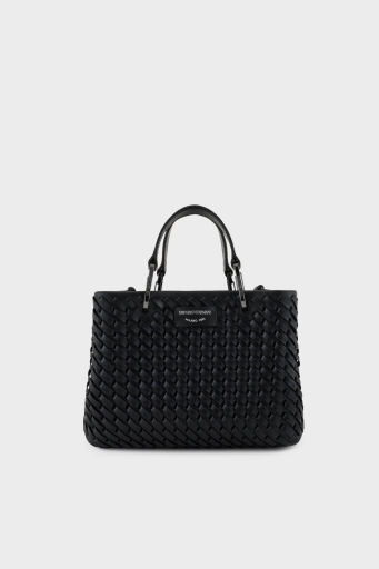 Emporio Armani Logolu Çıkarılabilir Askılı Bayan Çanta EW000361 AF12762 UC001 SİYAH - 1