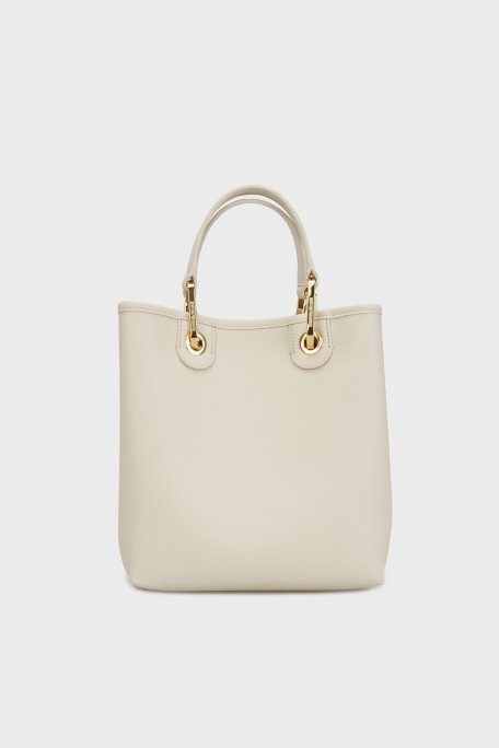 Emporio Armani Logolu Çıkarılabilir Askılı Bayan Çanta EW000362 AF12036 M1051 KREM - 2