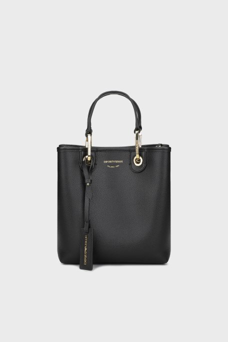 Emporio Armani Logolu Çıkarılabilir Askılı Bayan Çanta EW000362 AF12103 MC032 SİYAH-GÜMÜŞ - 7