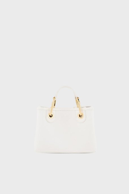 Emporio Armani Logolu Çıkarılabilir Askılı Bayan Çanta EW000382 AF12103 M0034 BEYAZ - 10