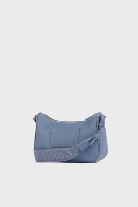 Emporio Armani Logolu Çıkarılabilir Askılı Bayan Çanta EW000539 AF12036 M8128 MAVİ - 2
