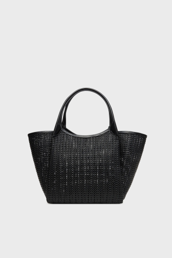 Emporio Armani Logolu Çıkarılabilir Askılı Büyük Bayan Çanta EW001009 AF14309 UC001 SİYAH - 2