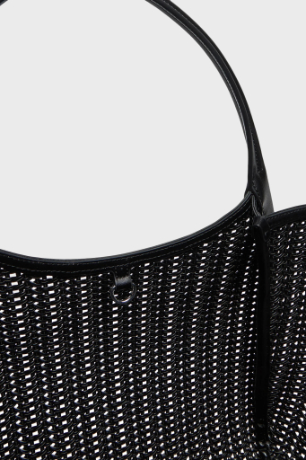 Emporio Armani Logolu Çıkarılabilir Askılı Büyük Bayan Çanta EW001009 AF14309 UC001 SİYAH - 4