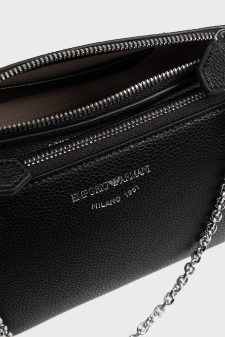 Emporio Armani Logolu Çıkarılabilir Omuz Askılı Bayan Çanta EW000540 AF12103 MC056 SİYAH - 6