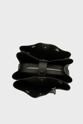 Emporio Armani Logolu Çıkarılabilir Omuz Askılı Bayan Çanta Y3D158 YFN6E 86025 ANTRASİT - 4