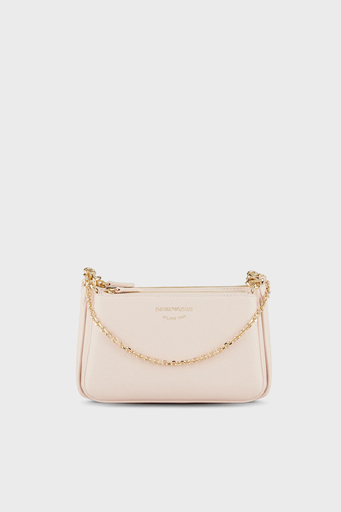 Emporio Armani Logolu Çıkarılabilir Ön Bölmeli ve Askılı Bayan Çanta Y3H317 YFO5B 88820 PUDRA - 1