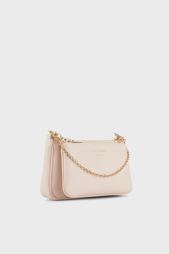 Emporio Armani Logolu Çıkarılabilir Ön Bölmeli ve Askılı Bayan Çanta Y3H317 YFO5B 88820 PUDRA - 4