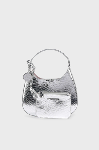 Emporio Armani Logolu Çıkarılabilir ve Ayarlanabilir Uzatma Askılı Bayan Çanta Y3H324 YWR8X 80270 GÜMÜŞ - 3