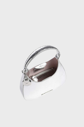 Emporio Armani Logolu Çıkarılabilir ve Ayarlanabilir Uzatma Askılı Bayan Çanta Y3H324 YWR8X 80270 GÜMÜŞ - 5