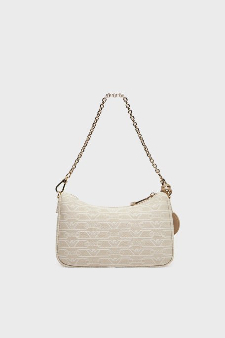 Emporio Armani Logolu Çıkarılabilir Zincir Askılı Bayan Çanta EW001892 AF16095 F1073 EKRU - 6
