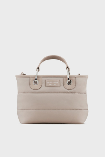 Emporio Armani Logolu Çıkartılabilir Omuz Askılı Bayan Çanta Y3D166 Y485E 80221 TOPRAK - 1