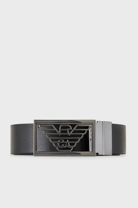 Emporio Armani Logolu Deri Erkek Kemer Y4S507 Y134J 88244 SİYAH - 1