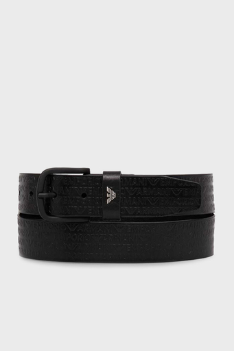 Emporio Armani Logolu Deri Erkek Kemer Y4S524 YQ98K 80001 SİYAH - 1