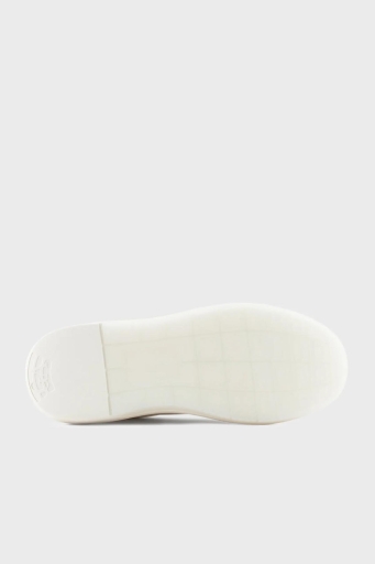 Emporio Armani Logolu Deri Sneaker Erkek Ayakkabı X4X633 XM964 M801 BEYAZ - 18