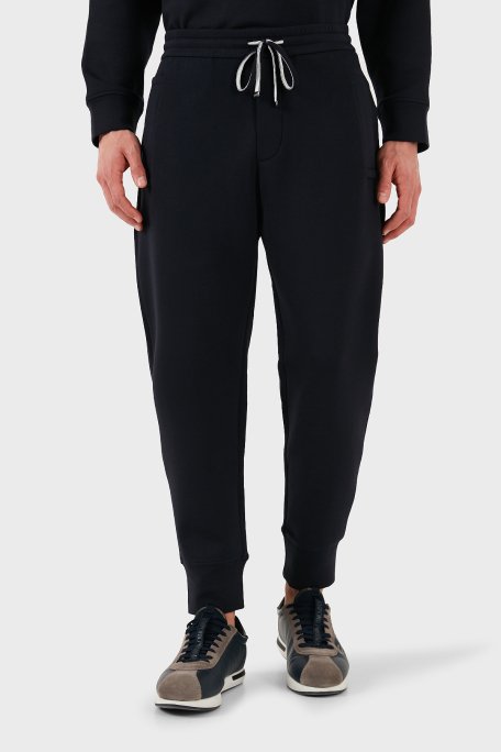 Emporio Armani Logolu Elastik Bel Bantlı Regular Fit Jogger Erkek Pantolon 8N1P92 1JHSZ 0920 LACİVERT - 1